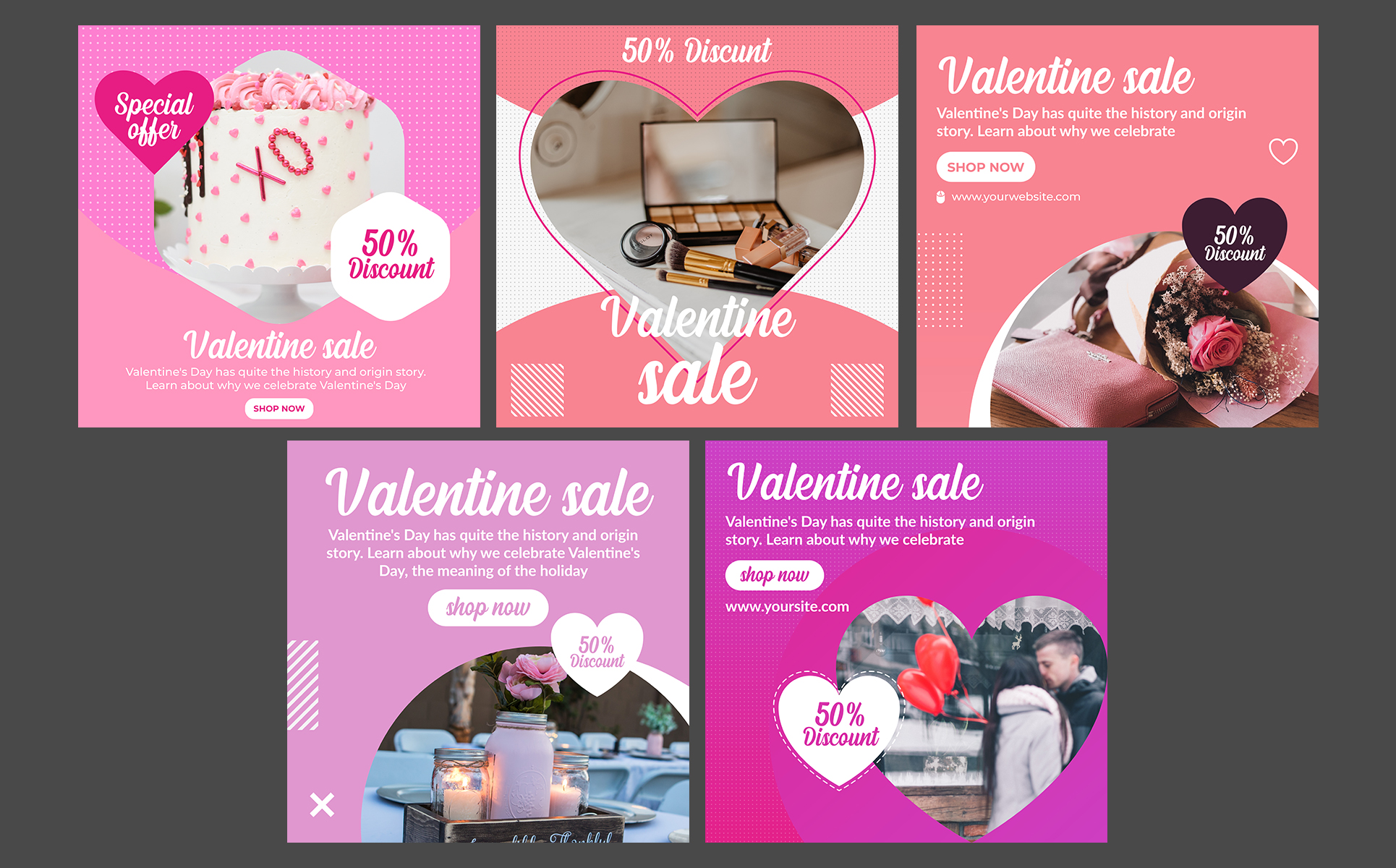 Valentine Banner And Story Set Social Media 95276