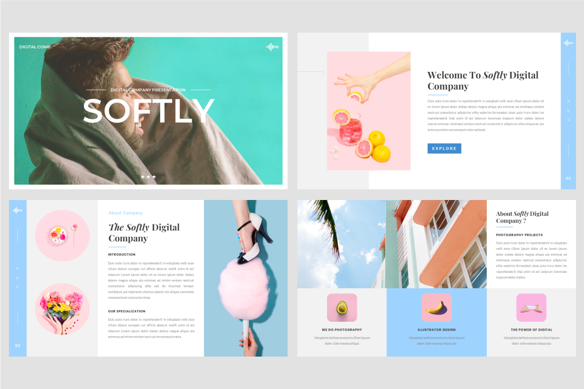 Softly – Creative PowerPoint Template