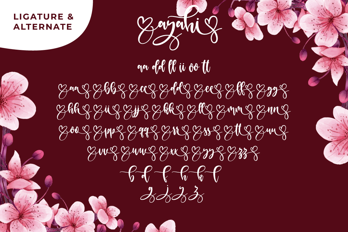 Download Шрифт "Ayahi Cursive Font" / Ayahi Cursive Font - Шрифт на тему графика handwriting,script,font,uppercase,hand,lowercase,style,vector,characters,write,artistic,cursive,handwritten,wedding,lettering,script fonts