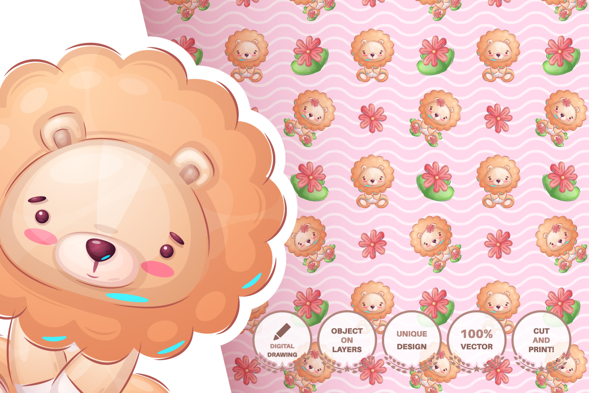 Download Иллюстрация "Set Funny Animal Sticker - Illustration" / Set Funny Animal Sticker - Illustration - Иллюстрация на тему графика seamless,pattern,cat,kitty,pumpkin,halloween,travel,monkey,owl,bird,penguin,cup,flower,dog,puppy,bone,lion