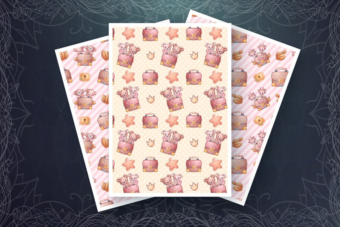 Download Иллюстрация "Set Cute Animal - Seamless Pattern - Illustration" / Set Cute Animal - Seamless Pattern - Illustration - Иллюстрация на тему графика diplomat,work,deer,rabbit,rhino,cat,kitty,bear,monkey,seamless,pattern,cartoon,character,characters,animal,animals,pet,cute,funny,pretty