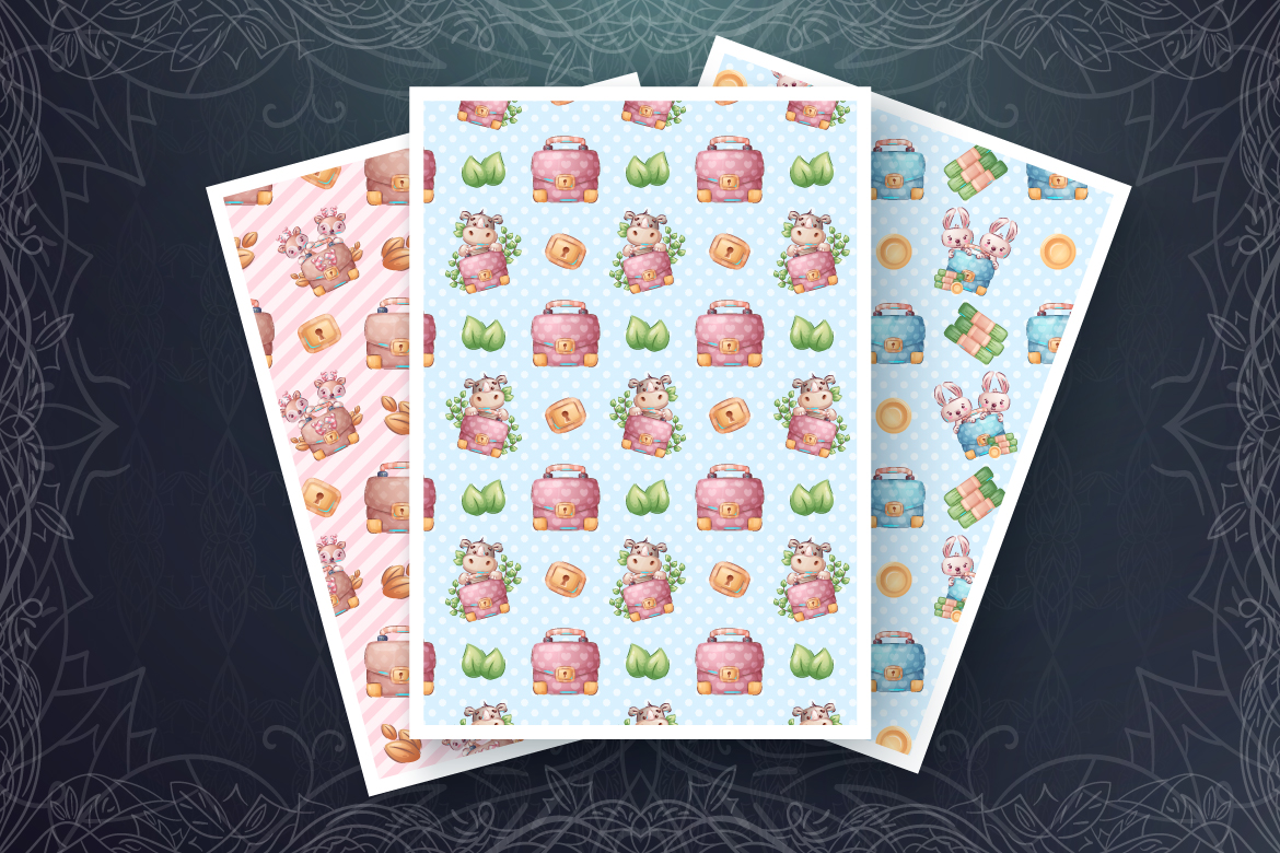 Download Иллюстрация "Set Cute Animal - Seamless Pattern - Illustration" / Set Cute Animal - Seamless Pattern - Illustration - Иллюстрация на тему графика diplomat,work,deer,rabbit,rhino,cat,kitty,bear,monkey,seamless,pattern,cartoon,character,characters,animal,animals,pet,cute,funny,pretty