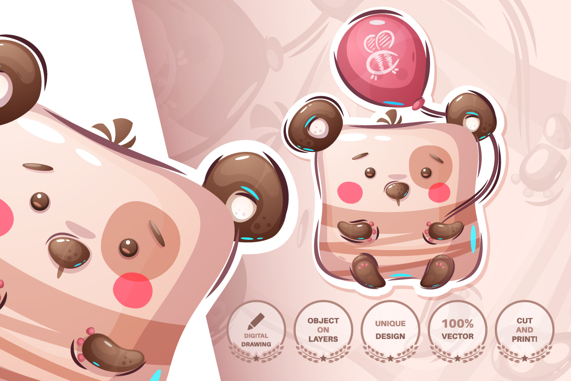 Download Иллюстрация "Set Cute Sticker - Seamless Pattern - Illustration" / Set Cute Sticker - Seamless Pattern - Illustration - Иллюстрация на тему графика mammoth,bear,leaf,flower,rhino,diplomat,snake,cactus,seamless,pattern,cartoon,character,characters,wild,animal,animals,pet,toy,cute,pretty