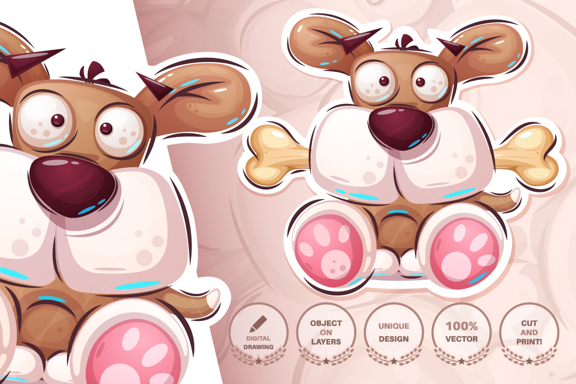 Download Иллюстрация "Set Сute Sticker - Seamless Pattern - Illustration" / Set Сute Sticker - Seamless Pattern - Illustration - Иллюстрация на тему графика dog,bone,puppy,monkey,diplomat,pig,moon,dino,dinosaur,clock,lion,seamless,pattern,cartoon,characters,illustration,picture,smile,emotion,draw