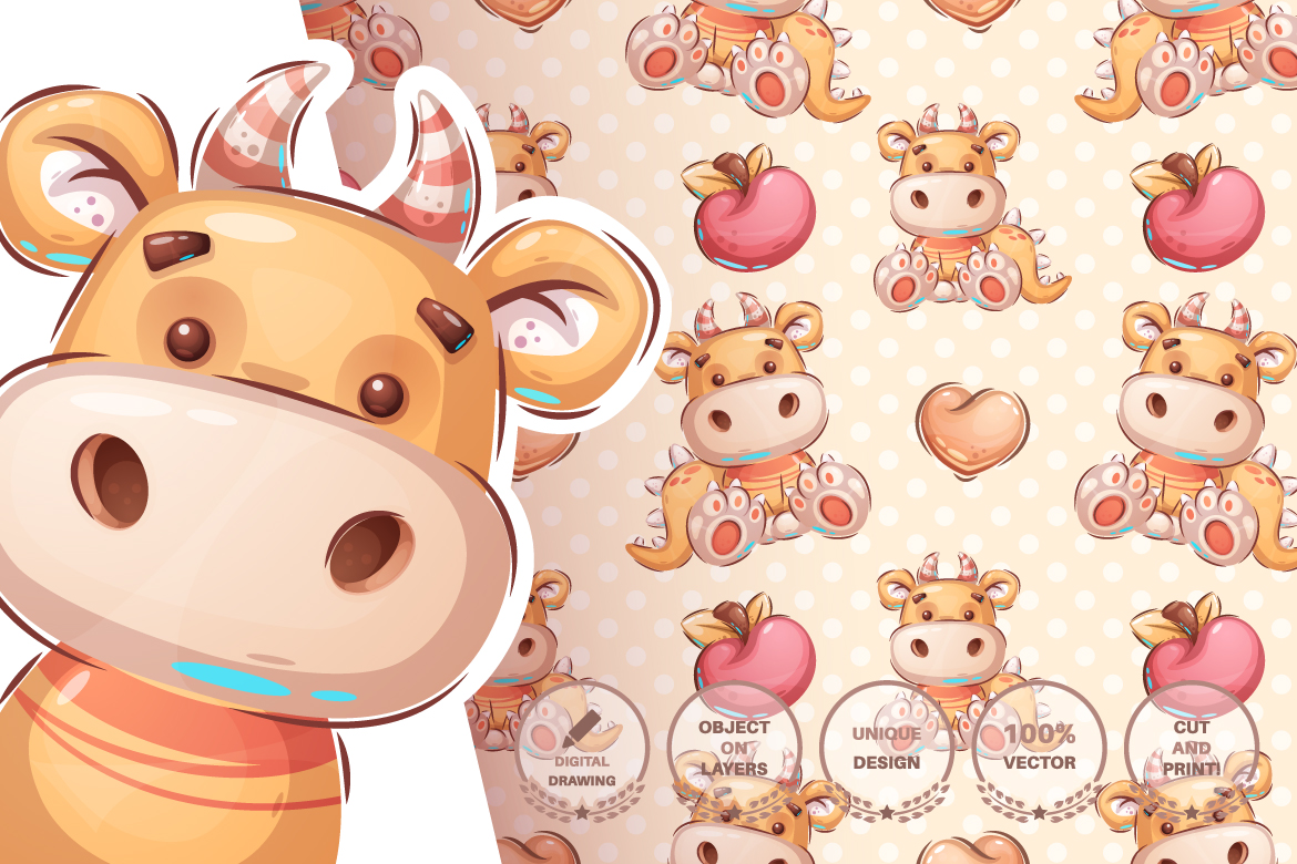 Download Иллюстрация "Set Сute Sticker - Seamless Pattern - Illustration" / Set Сute Sticker - Seamless Pattern - Illustration - Иллюстрация на тему графика dog,bone,puppy,monkey,diplomat,pig,moon,dino,dinosaur,clock,lion,seamless,pattern,cartoon,characters,illustration,picture,smile,emotion,draw