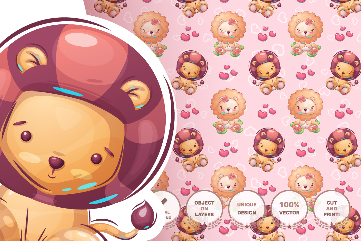 Download Иллюстрация "Set Cute Sticker - Seamless Pattern - Illustration" / Set Cute Sticker - Seamless Pattern - Illustration - Иллюстрация на тему графика cat,kitty,tiger,wc,toilet,radio,cassette,lion,monster,dog,puppy,rocket,seamless,pattern,cartoon,character,illustration,picture,smile,emotion