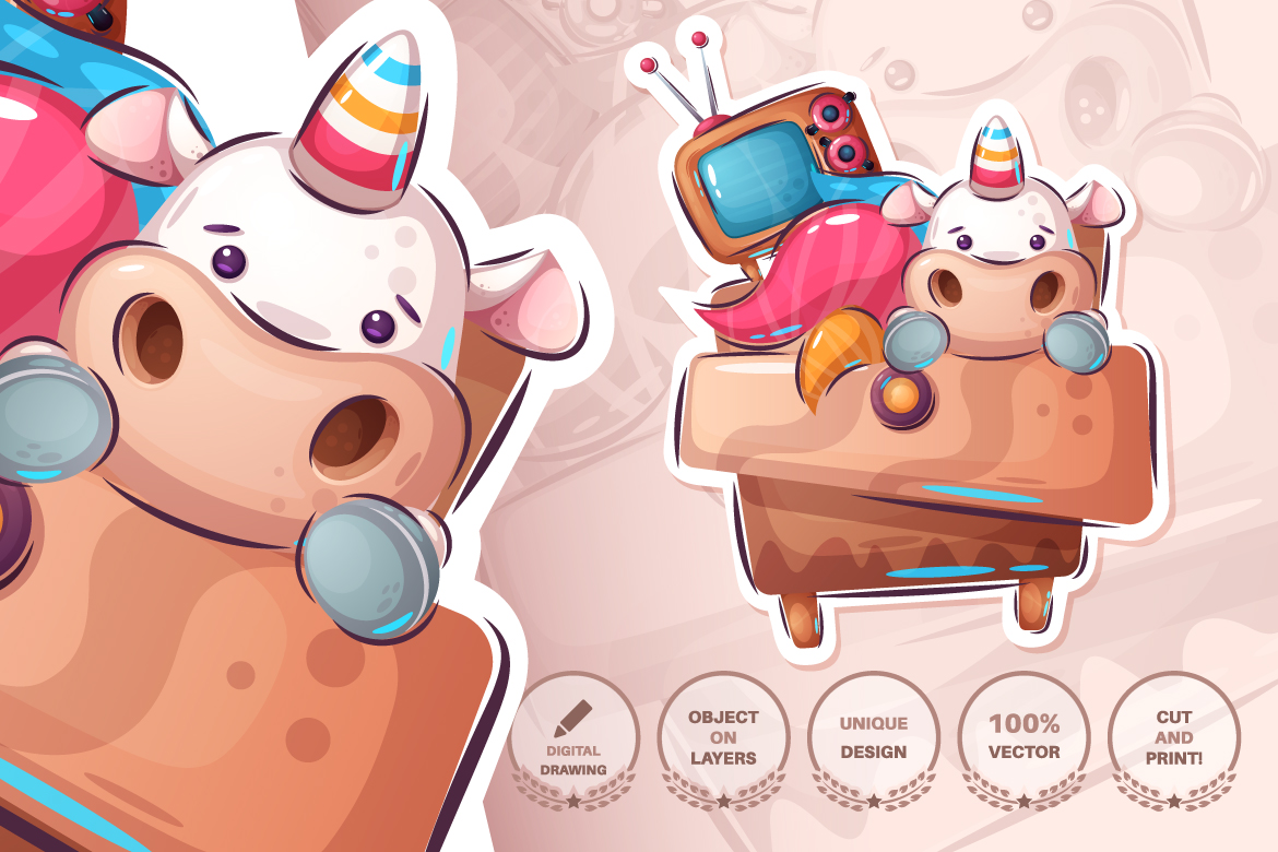 Download Иллюстрация "Set cute sticker - seamless pattern - Illustration" / Set cute sticker - seamless pattern - Illustration - Иллюстрация на тему графика fire hydrant,chicken,unicorn,wardrobe,chest of drawers,bone,bottle,tulip,mineral water,bear,pencil,letter,dog,puppy,bird,seamless,pattern,cartoon,character,illustration