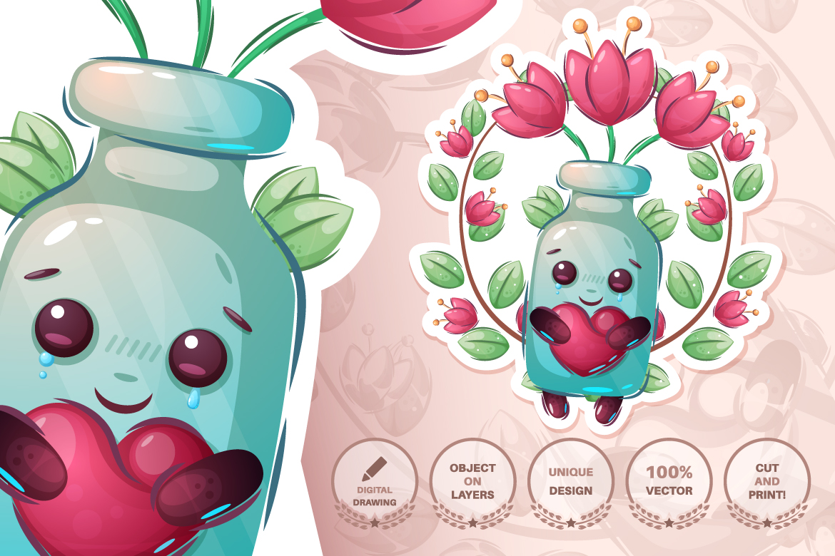 Download Иллюстрация "Set cute sticker - seamless pattern - Illustration" / Set cute sticker - seamless pattern - Illustration - Иллюстрация на тему графика fire hydrant,chicken,unicorn,wardrobe,chest of drawers,bone,bottle,tulip,mineral water,bear,pencil,letter,dog,puppy,bird,seamless,pattern,cartoon,character,illustration