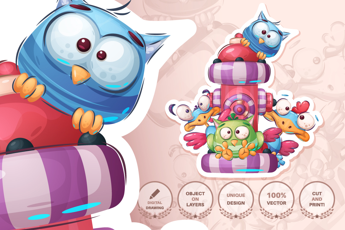 Download Иллюстрация "Set cute sticker - seamless pattern - Illustration" / Set cute sticker - seamless pattern - Illustration - Иллюстрация на тему графика fire hydrant,chicken,unicorn,wardrobe,chest of drawers,bone,bottle,tulip,mineral water,bear,pencil,letter,dog,puppy,bird,seamless,pattern,cartoon,character,illustration