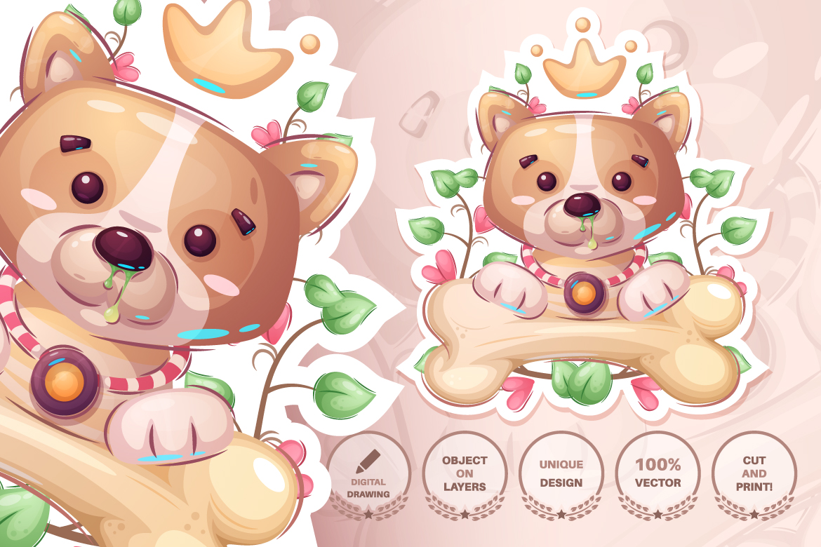 Download Иллюстрация "Set cute sticker - seamless pattern - Illustration" / Set cute sticker - seamless pattern - Illustration - Иллюстрация на тему графика fire hydrant,chicken,unicorn,wardrobe,chest of drawers,bone,bottle,tulip,mineral water,bear,pencil,letter,dog,puppy,bird,seamless,pattern,cartoon,character,illustration