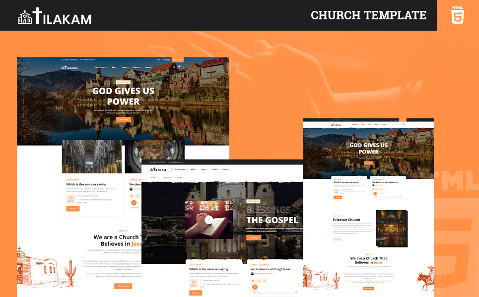 Church and Religious HTML5 Template Website Template