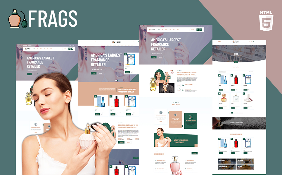 Perfume and Cosmetics Store Website Template
