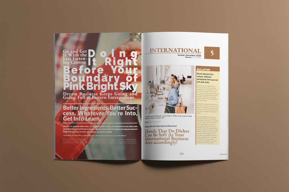 Download Фирменный стиль "Business Newsletter  #01" / Business Newsletter  #01 - Фирменный стиль на тему графика a4,newsletter,business,corporate,company,magazine,bifold,proposal,report,promotion,newspaper,flyer,brochure