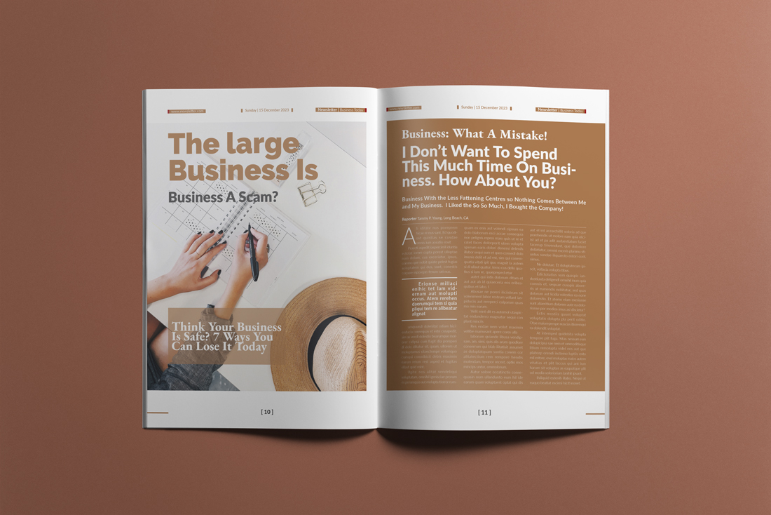 Download Фирменный стиль "Business Newsletter  #01" / Business Newsletter  #01 - Фирменный стиль на тему графика a4,newsletter,business,corporate,company,magazine,bifold,proposal,report,promotion,newspaper,flyer,brochure