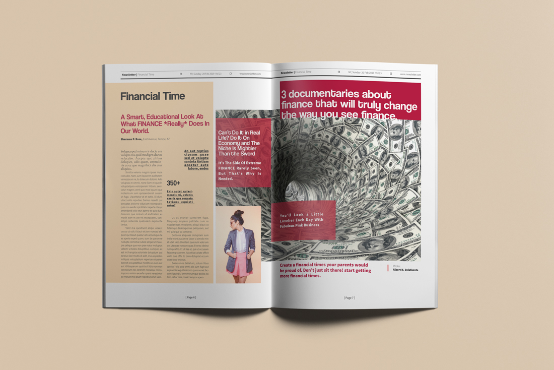 Download Фирменный стиль "Business Newsletter #3" / Business Newsletter #3 - Фирменный стиль на тему графика newsletter,indesign,business,corporate,company,brochure,magazine,layout,profile,proposal,international,creative,graphic,design,cmyk,layered,a4,realestate,newspaper,advertising