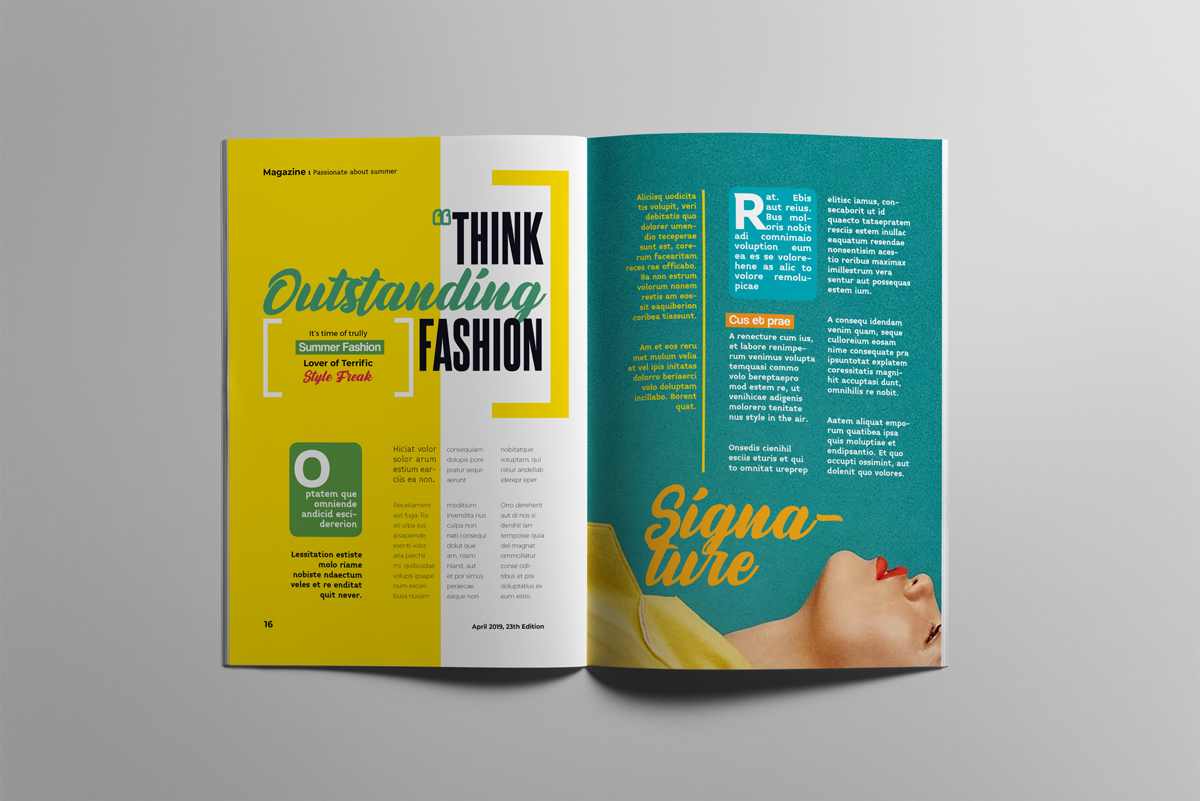 Download Magazine Template "Fashion Magazine" / Fashion Magazine - Magazine Template на тему графика magazine,indesign,layout,fashion,a4,lookbook,brochure,presentation,newsletter,layered,print,publication,pro,clean,creative,catalog