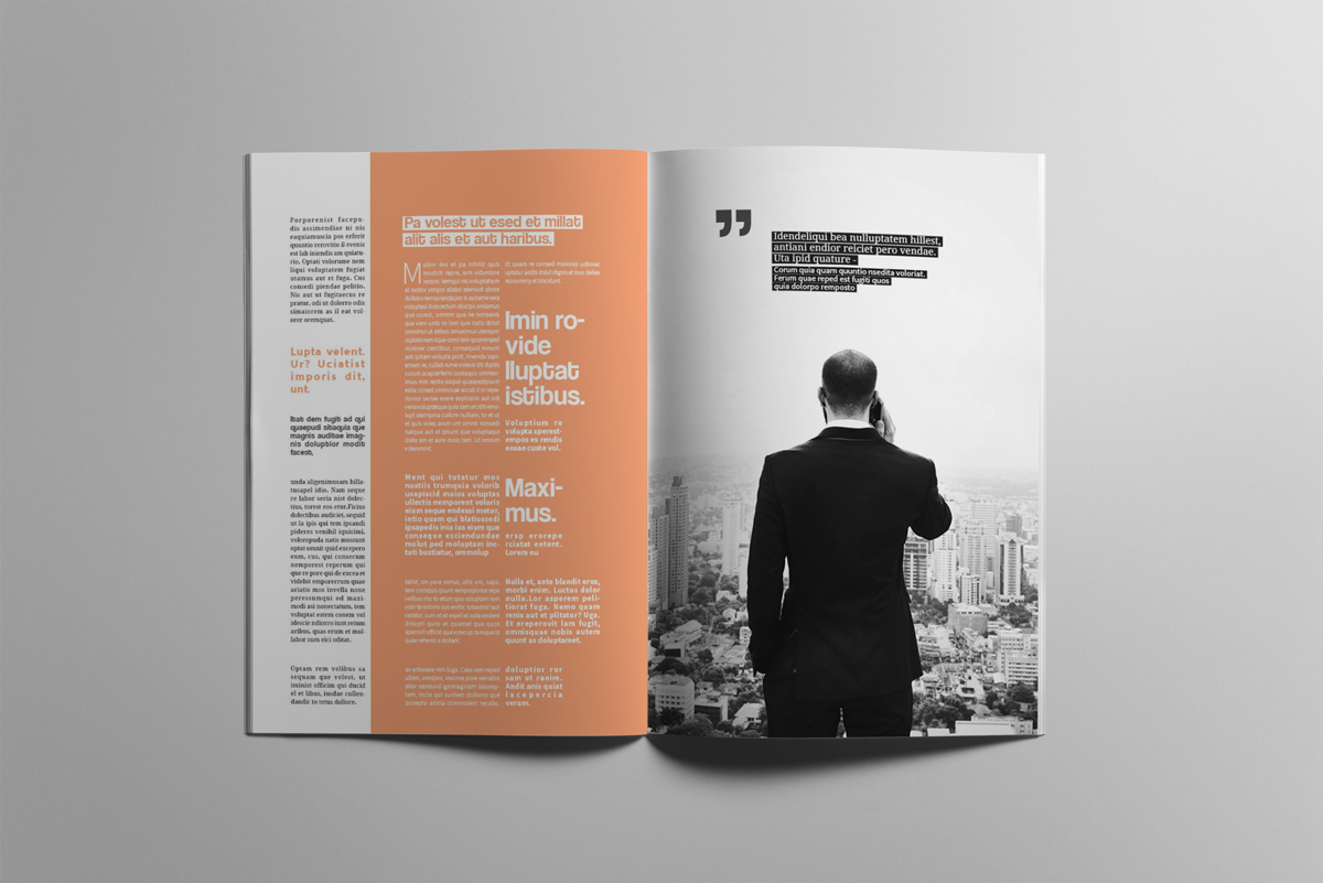 Download Magazine Template "Business Magazine Template" / Business Magazine Template - Magazine Template на тему графика business,magazine,journal,newsletter,brochure,layout,indesign,corpotate,marketing,promotion,annual,report,creative,a4