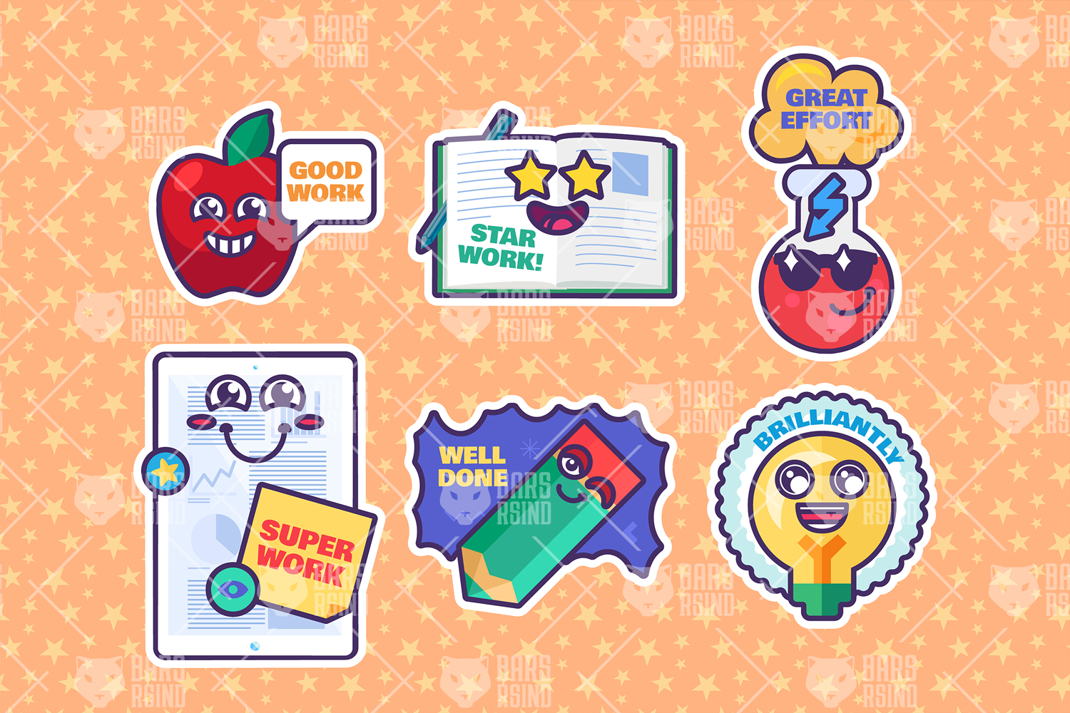 Download Иллюстрация "Cartoon School Stickers Set - Illustration" / Cartoon School Stickers Set - Illustration - Иллюстрация на тему графика owl,school,vector,bird,notebook,cartoon,character,animal,book,teacher,set,wise,smart,element,study,mathematics,supplies,kids,background,reading