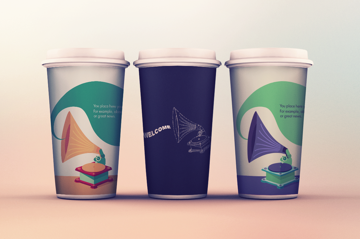 Download Vector "Music From Gramophone - Vector Image" / Music From Gramophone - Vector Image - Vector на тему графика antique,art,audio,banner,choir,classic,clefs,concept,decoration,festival,gramophone,illustration,music,musical,song,concert,retro,vinyl,vintage,patephone