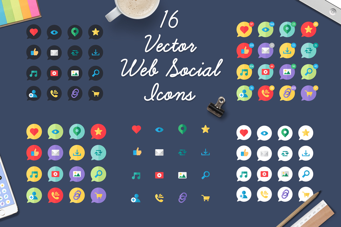 Download Набор иконок "Web Social Icon Set" / Web Social Icon Set - Набор иконок на тему social media internet,social,vector,network,business,technology,web,mail,ui,media,multimedia,online,video,search,interface,template,element,isolated,virtual,icon