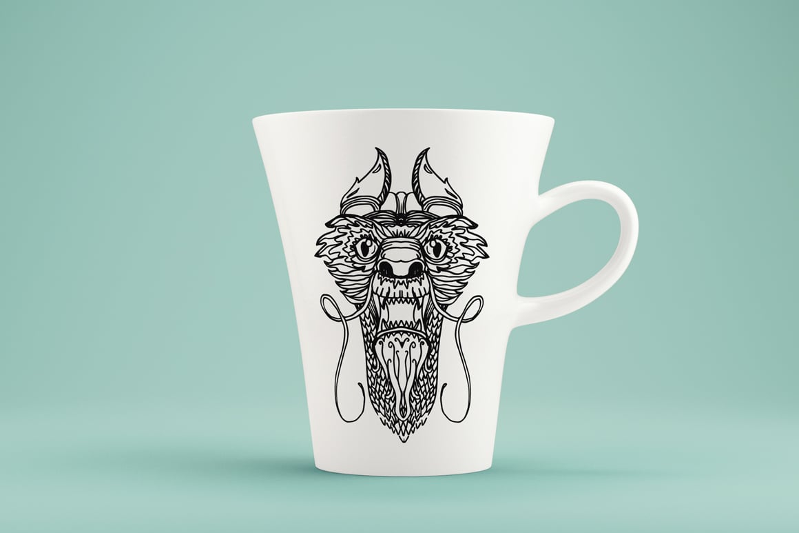 Download Vector "Magic Dragon - Vector Image" / Magic Dragon - Vector Image - Vector на тему графика dragon,animal,chinese,china,ancient,asian,traditional,illustration,symbol,sign,tattoo,asia,vector,culture,design,east,mythology,print,fantastic,fantasy