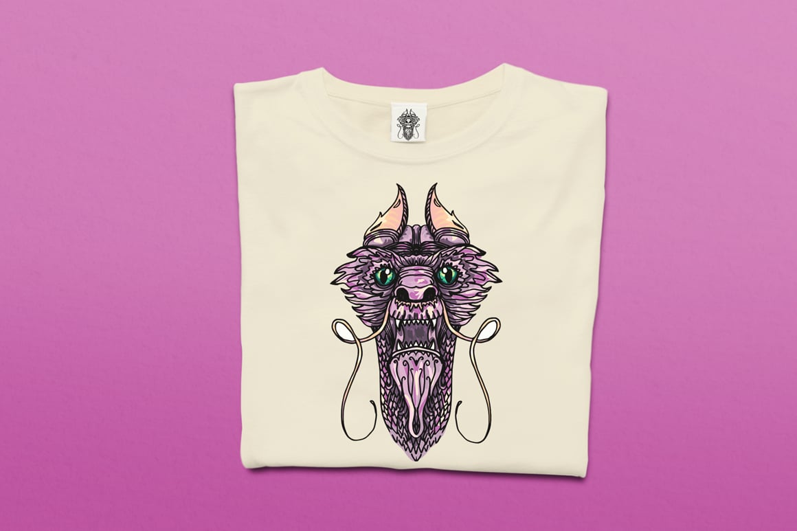 Download Vector "Magic Dragon - Vector Image" / Magic Dragon - Vector Image - Vector на тему графика dragon,animal,chinese,china,ancient,asian,traditional,illustration,symbol,sign,tattoo,asia,vector,culture,design,east,mythology,print,fantastic,fantasy