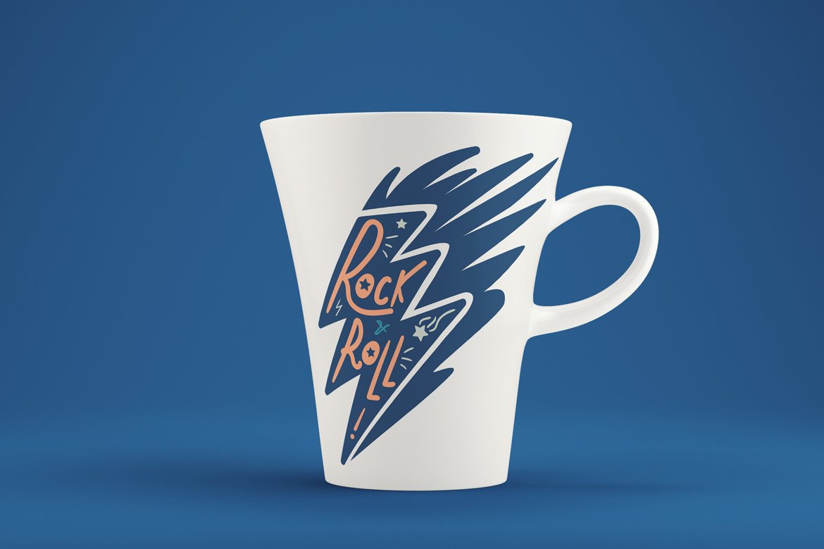 Download Vector "Rock and Roll In Thunderbolt - Vector Image" / Rock and Roll In Thunderbolt - Vector Image - Vector на тему графика illustration,music,rock,vector,roll,symbol,poster,grunge,vintage,design,graphic,sign,metal,retro,concert,text,banner,festival,art,typography