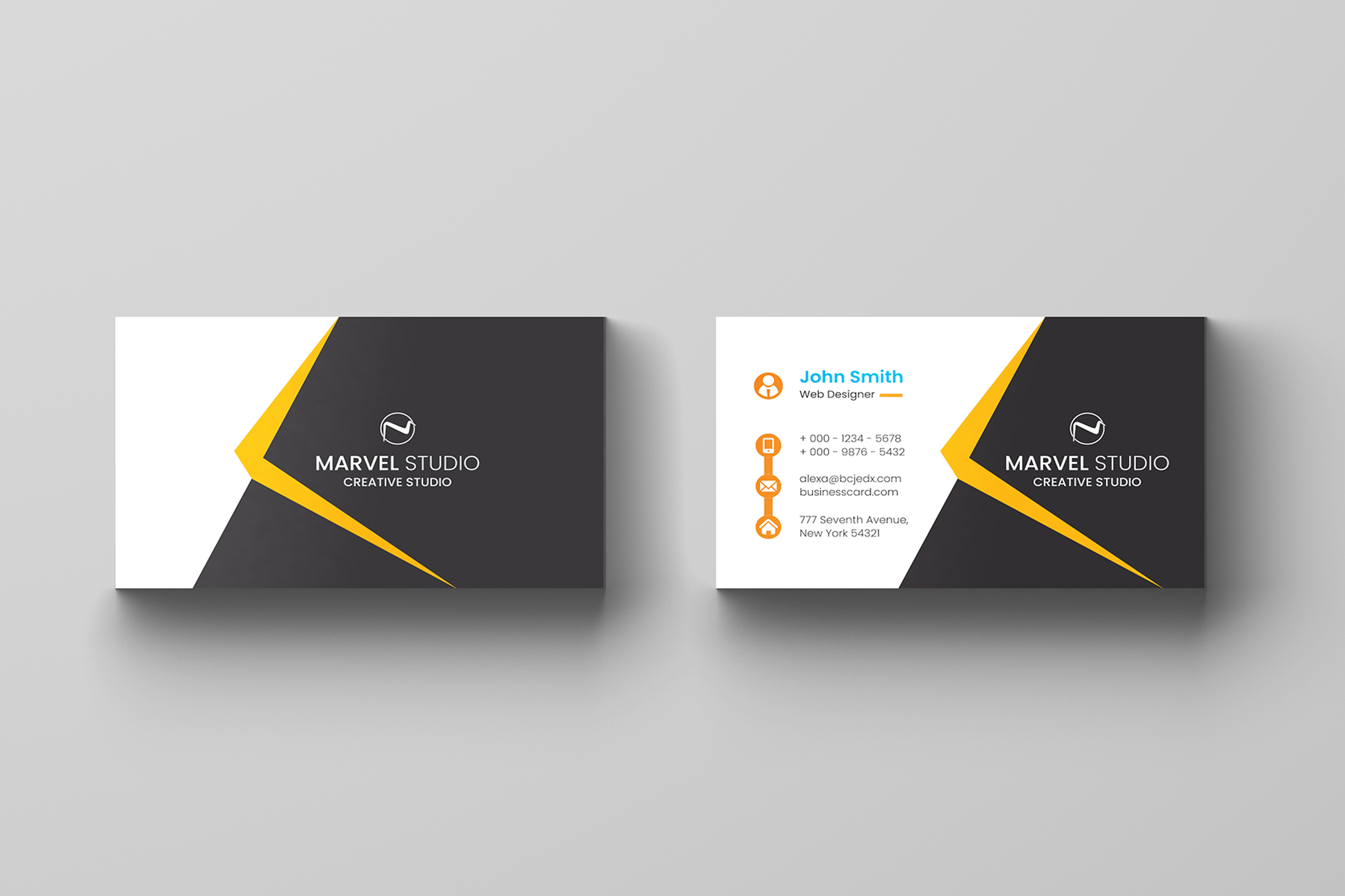 Download Фирменный стиль "Business Card - Corporate Identity Template" / Business Card - Corporate Identity Template - Фирменный стиль на тему графика black,blue,brand,business,card,clean,cmyk,color,company,corporate,creative,design,designer,eps,green,horizontal,modern,personal,print,ready