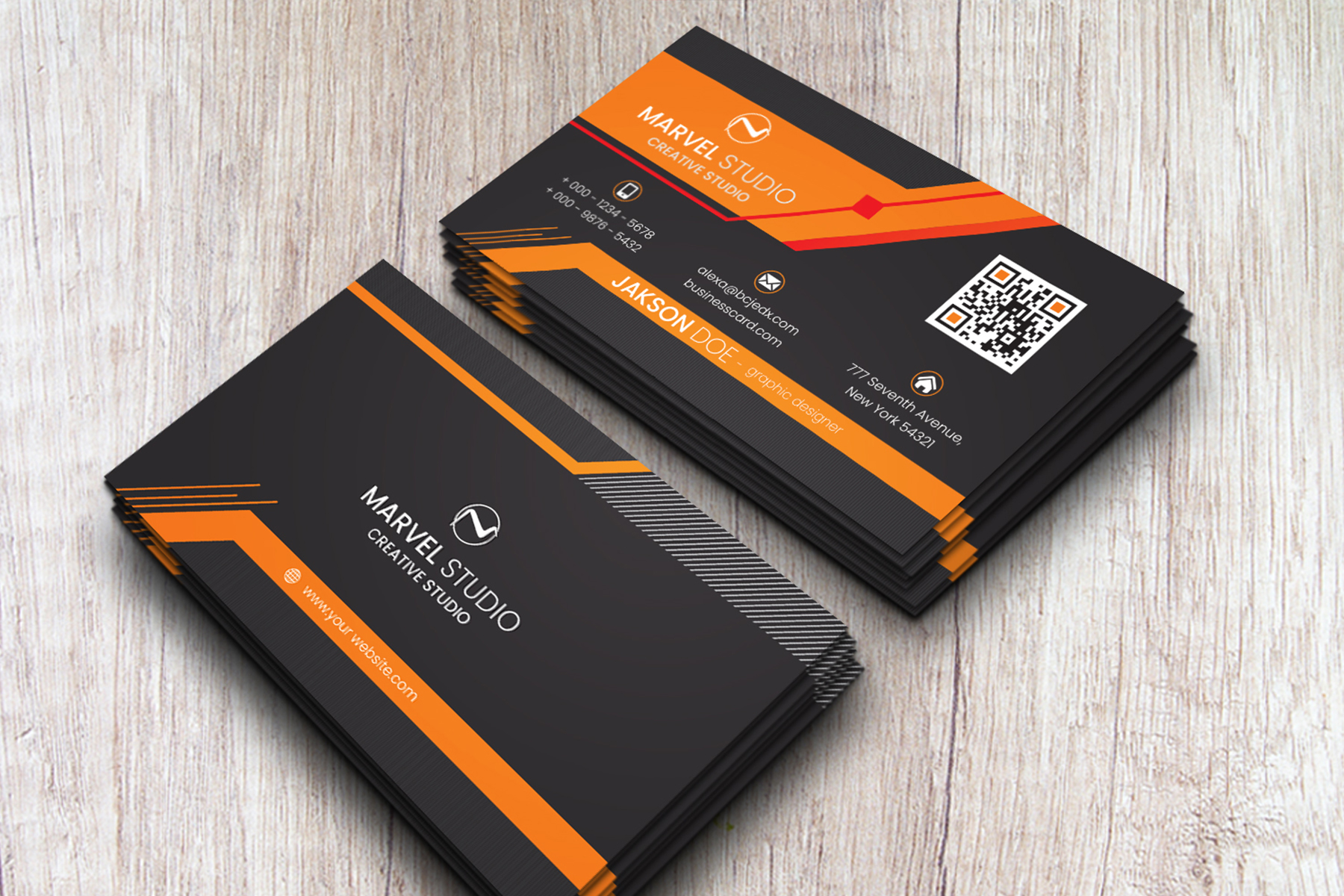 Download Фирменный стиль "Marvel Business Card - Corporate Identity Template" / Marvel Business Card - Corporate Identity Template - Фирменный стиль на тему графика black,blue,brand,business,card,clean,cmyk,color,company,corporate,creative,design,designer,eps,green,horizontal,modern,personal,print,ready