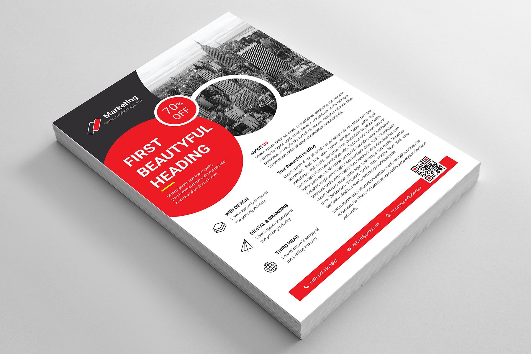 Download Фирменный стиль "Flyer - Corporate Identity Template" / Flyer - Corporate Identity Template - Фирменный стиль на тему графика black,blue,brand,business,card,clean,cmyk,color,company,corporate,creative,design,designer,eps,green,horizontal,modern,personal,print,ready