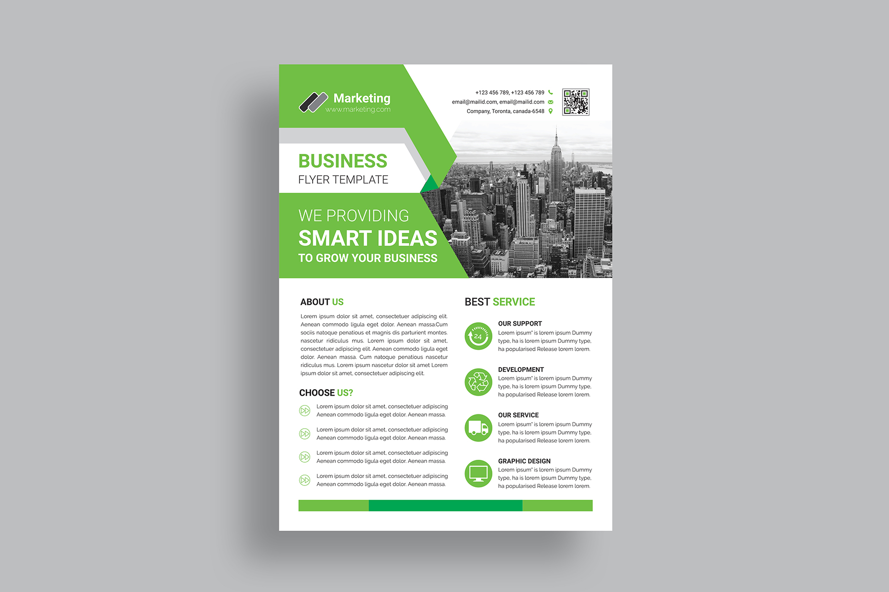 Download Фирменный стиль "Flyer Design - Corporate Identity Template" / Flyer Design - Corporate Identity Template - Фирменный стиль на тему графика black,blue,brand,business,card,clean,cmyk,color,company,corporate,creative,design,designer,eps,green,horizontal,modern,personal,print,ready