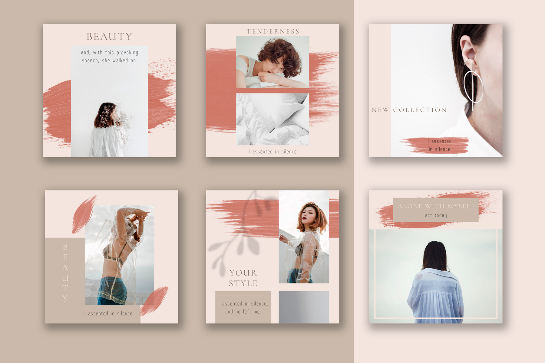 Download Шаблон для соцсетей "Easiness - Pack Social Media Template" / Easiness - Pack Social Media Template - Шаблон для соцсетей на тему графика blog,facebook,instagram,template,minimal,popular,post,stories,ads,banner,lifestyle,modern,marketing,trendy,store,bright,strokes,design,beauty,fashion