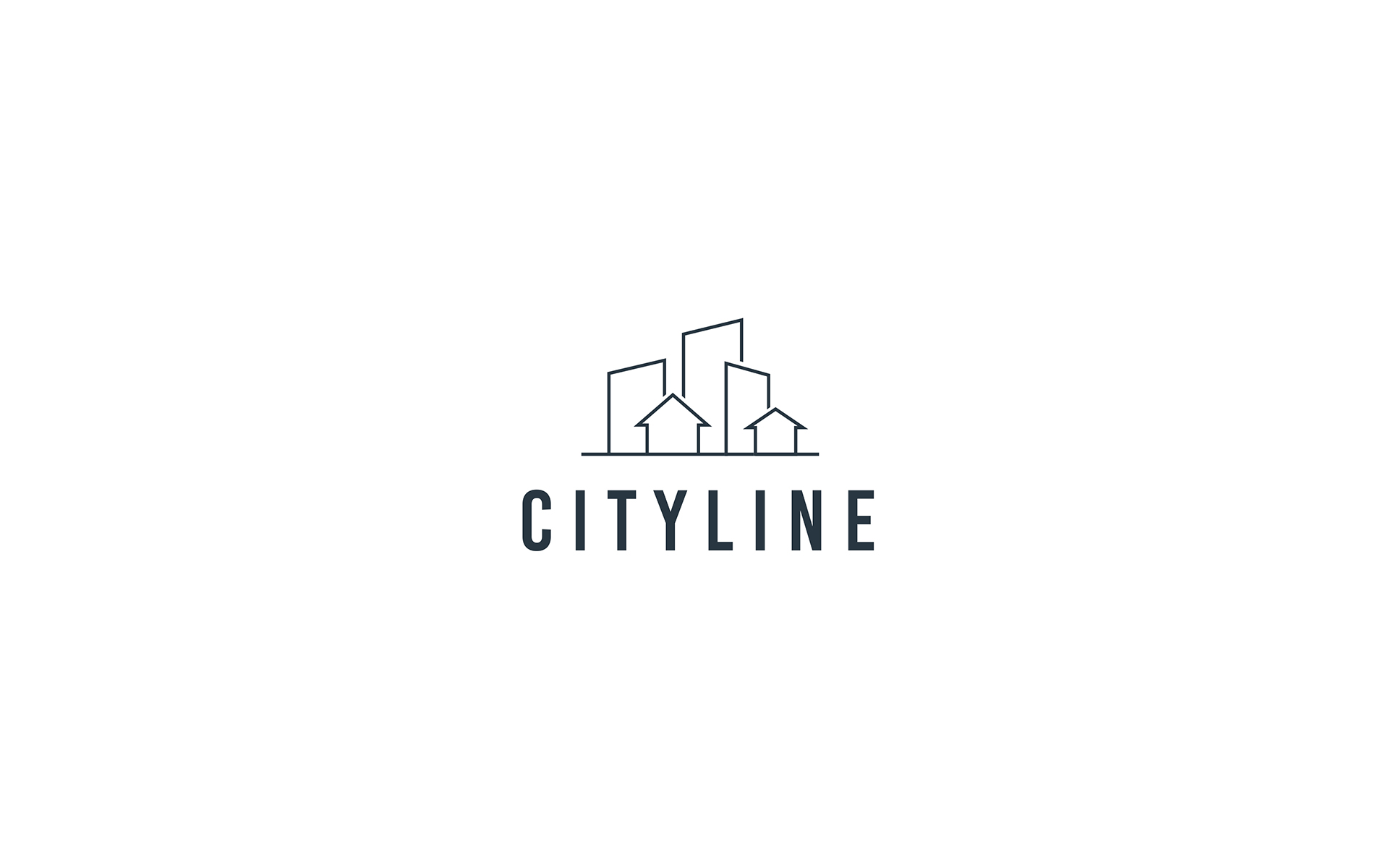Download Шаблон логотипа "City Line Logo Template" / City Line Logo Template - Шаблон логотипа на тему графика logo,design,template,building,reality,real estate,company,new,creative,graphic,vector,business,icon,premium,brand,identity,corporate,build,city,estate