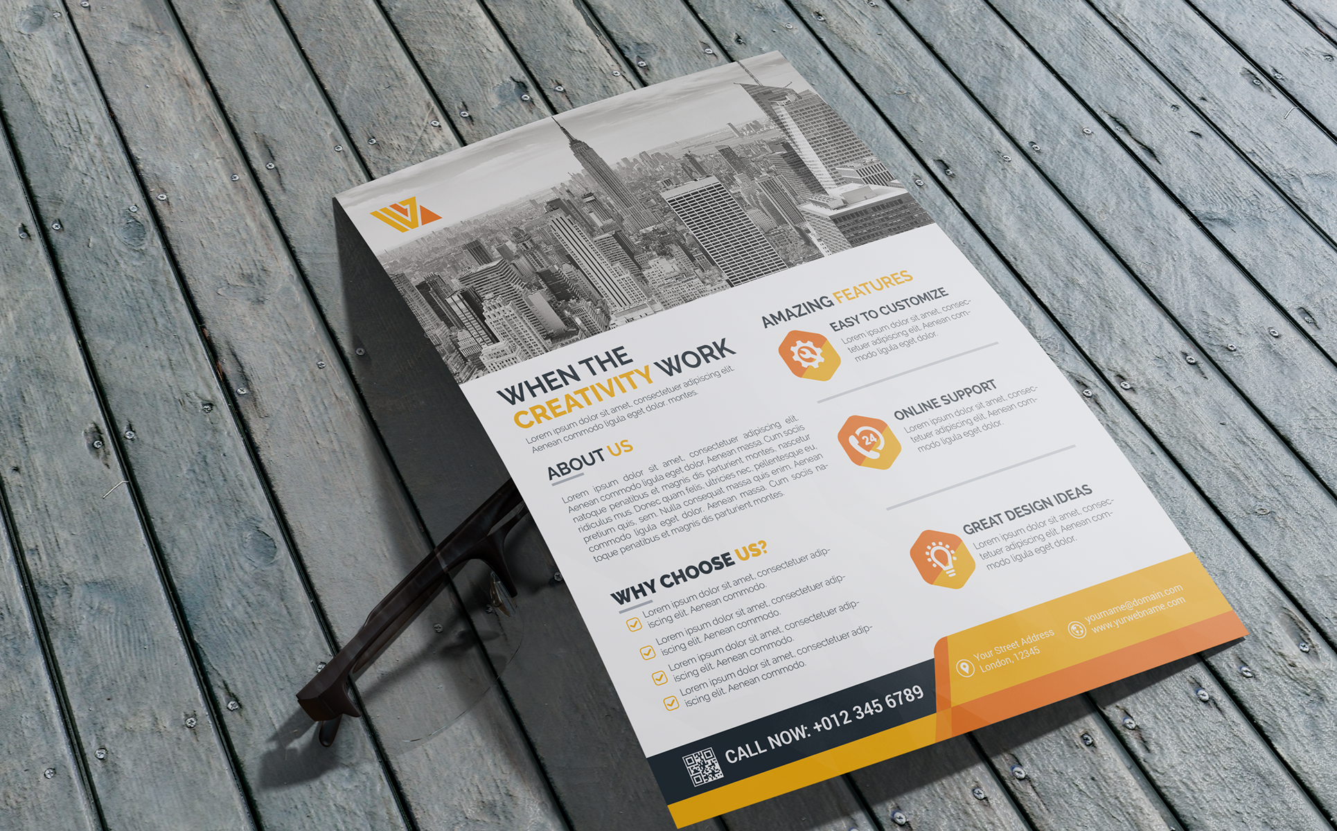 Download Фирменный стиль "Flyer Design - Corporate Identity Template" / Flyer Design - Corporate Identity Template - Фирменный стиль на тему графика print designer flyer business green black white professional modern design graphic official standard creative simple web logo flyer blue magagine