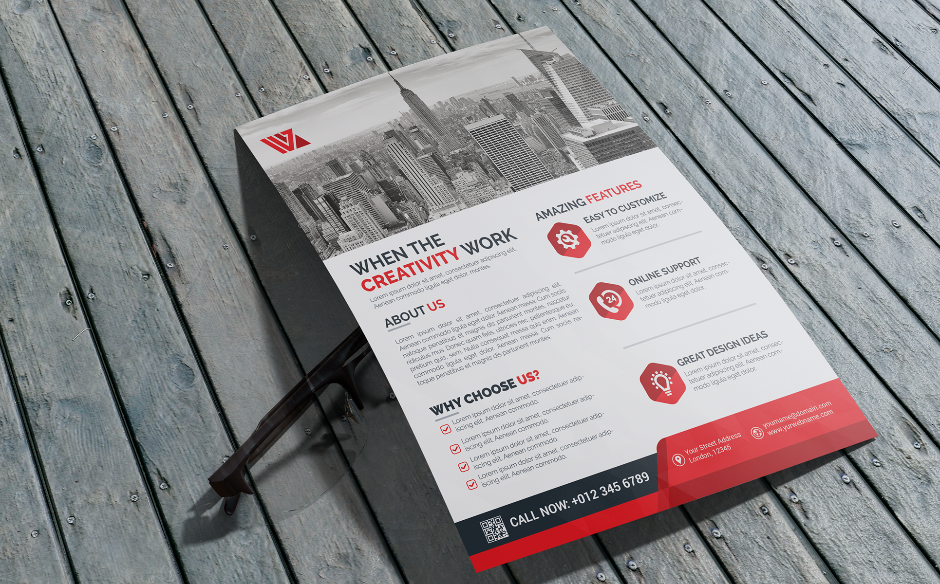 Download Фирменный стиль "Flyer Design - Corporate Identity Template" / Flyer Design - Corporate Identity Template - Фирменный стиль на тему графика print designer flyer business green black white professional modern design graphic official standard creative simple web logo flyer blue magagine