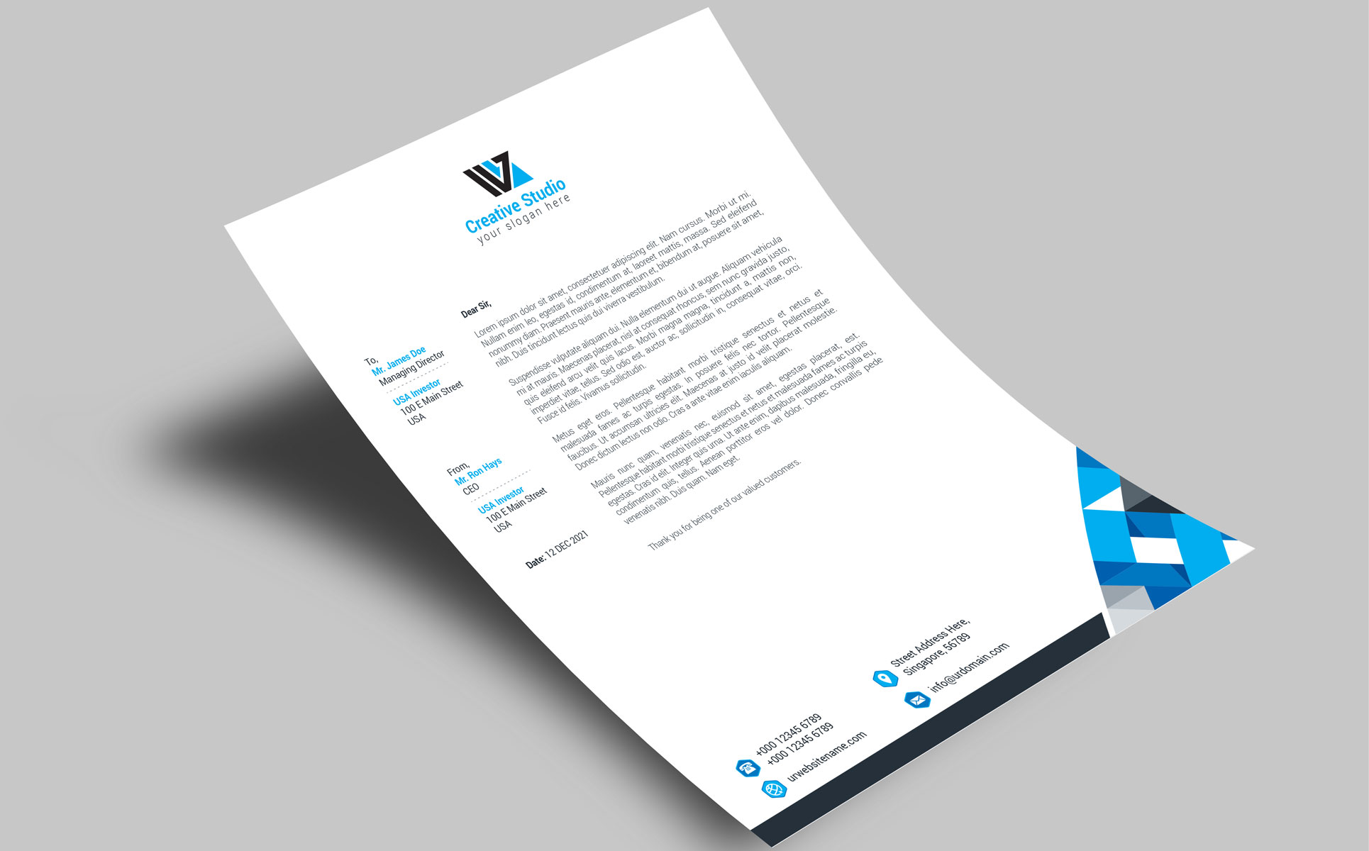 Download Фирменный стиль "Multipurpose Business Letterhead - Corporate Identity Template" / Multipurpose Business Letterhead - Corporate Identity Template - Фирменный стиль на тему графика business,letterhead,printing,professional,design,psd,best,modern,simple,corporate,creative,envelope,doctor,latest,minimal,card,luxury,medical