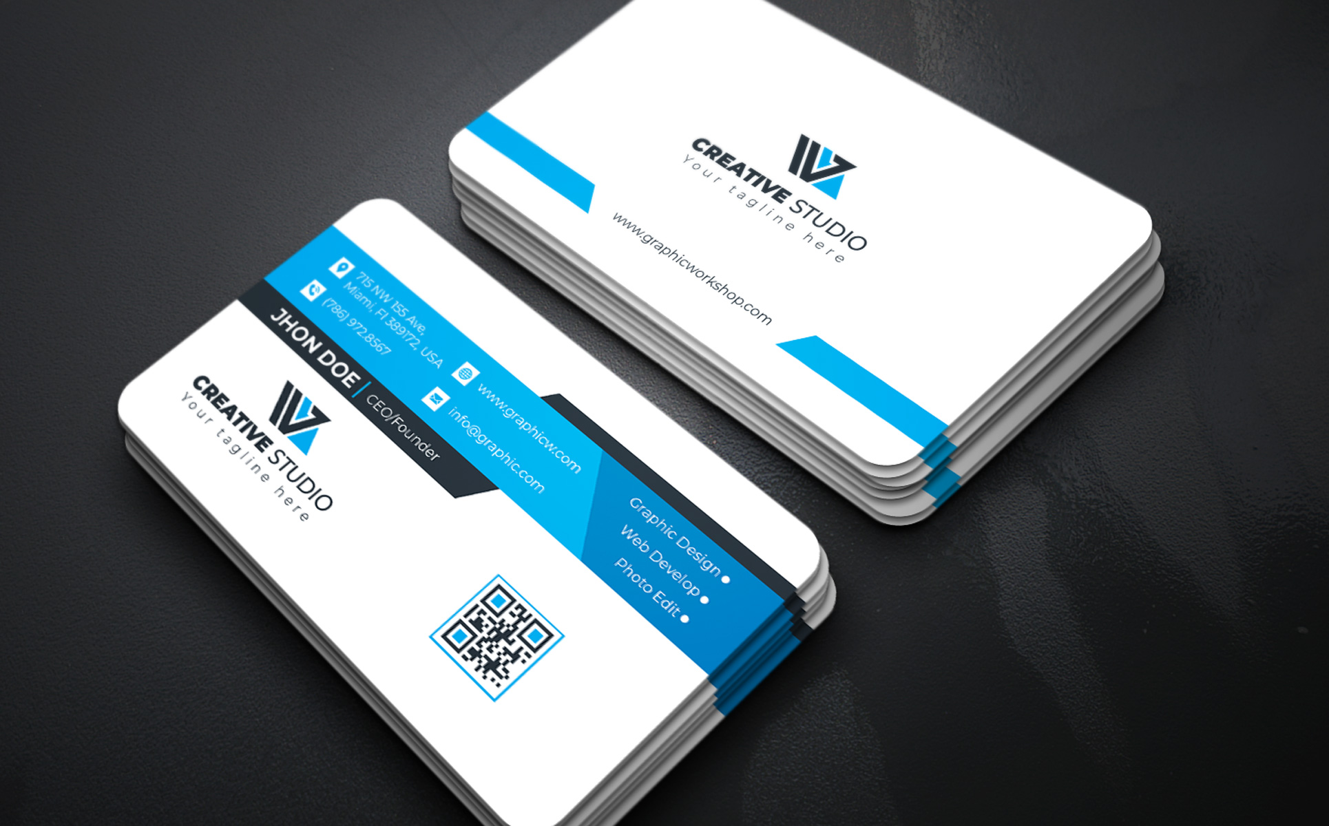 Download Фирменный стиль "Business Card - Corporate Identity Template" / Business Card - Corporate Identity Template - Фирменный стиль на тему графика best,sale,black,blue,business,card,clean,color,colorful,corporate,creative,dark,red,design,elegant,green,mono,name,pattern,pink