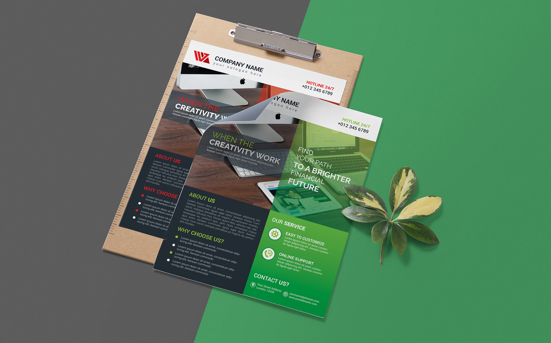 Download Фирменный стиль "Business Flyer - Corporate Identity Template" / Business Flyer - Corporate Identity Template - Фирменный стиль на тему графика print,designer,flyer,businessflyer,green,black,white,professional,modern,design,graphic,official,standard,creative,simple,web,logo,flyer,blue,magagine