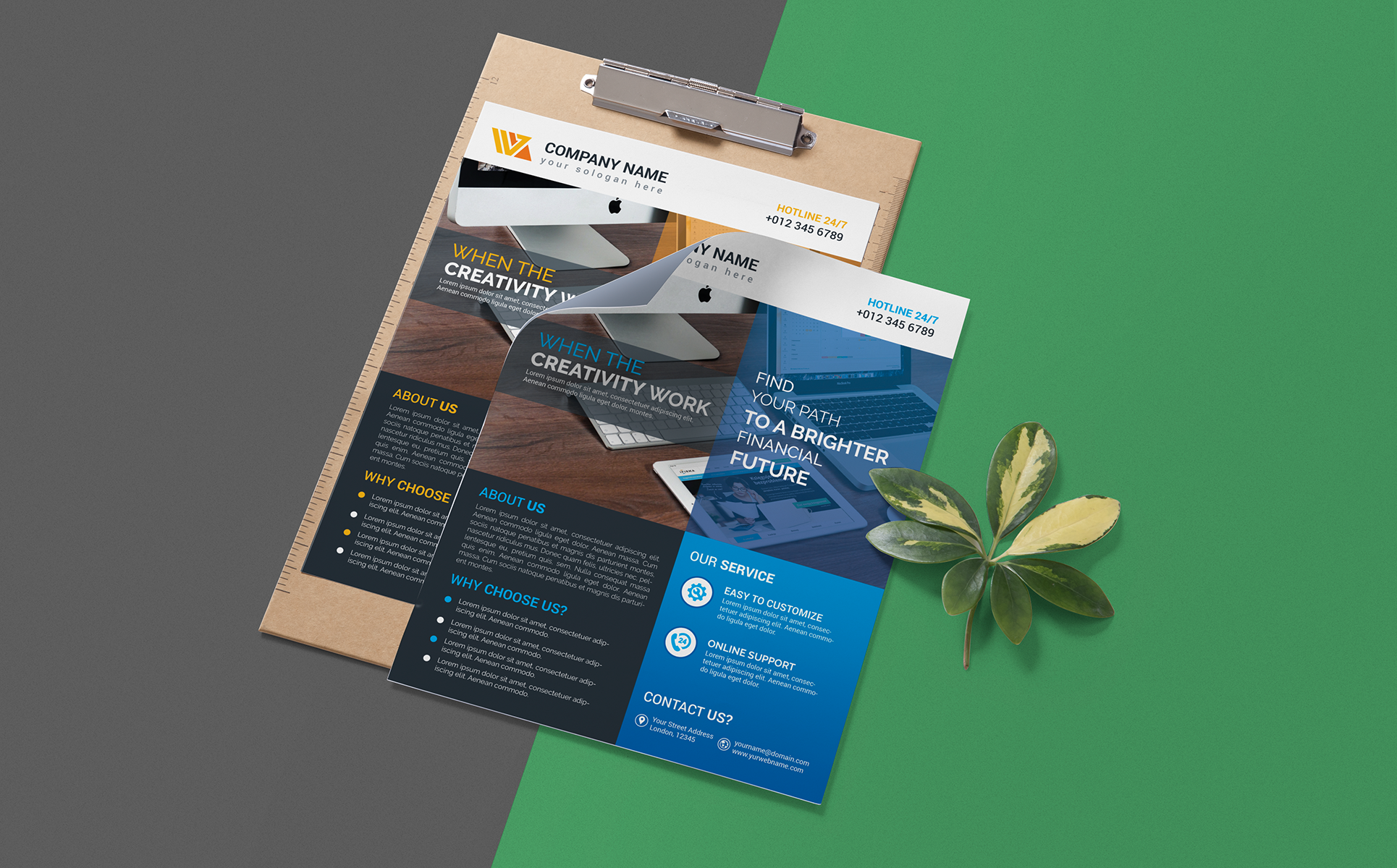 Download Фирменный стиль "Business Flyer - Corporate Identity Template" / Business Flyer - Corporate Identity Template - Фирменный стиль на тему графика print,designer,flyer,businessflyer,green,black,white,professional,modern,design,graphic,official,standard,creative,simple,web,logo,flyer,blue,magagine