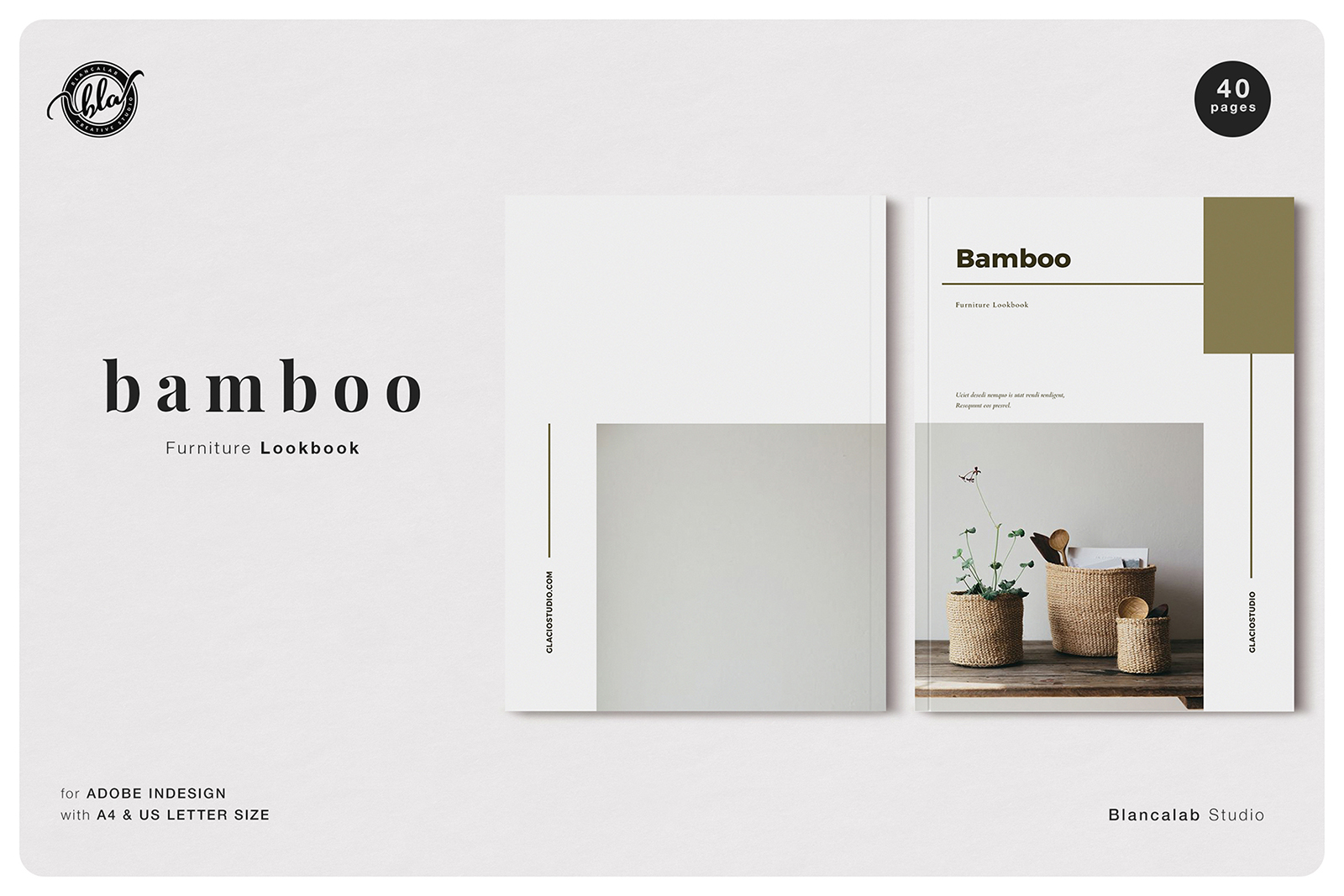 BAMBOO Furniture Lookbook Magazine Template