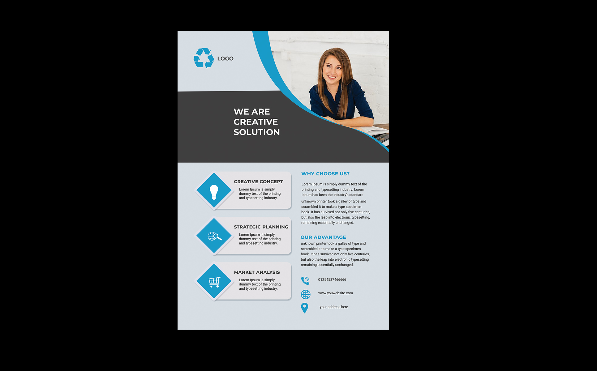 Download Фирменный стиль "Flyer - Corporate Identity Template" / Flyer - Corporate Identity Template - Фирменный стиль на тему графика ad,advertisement,business,clean,commerce,company,corporate,creative,elegant,flat,flyer,icon,idea,magazine,minimal,modern,multipurpose,photography,poster,print