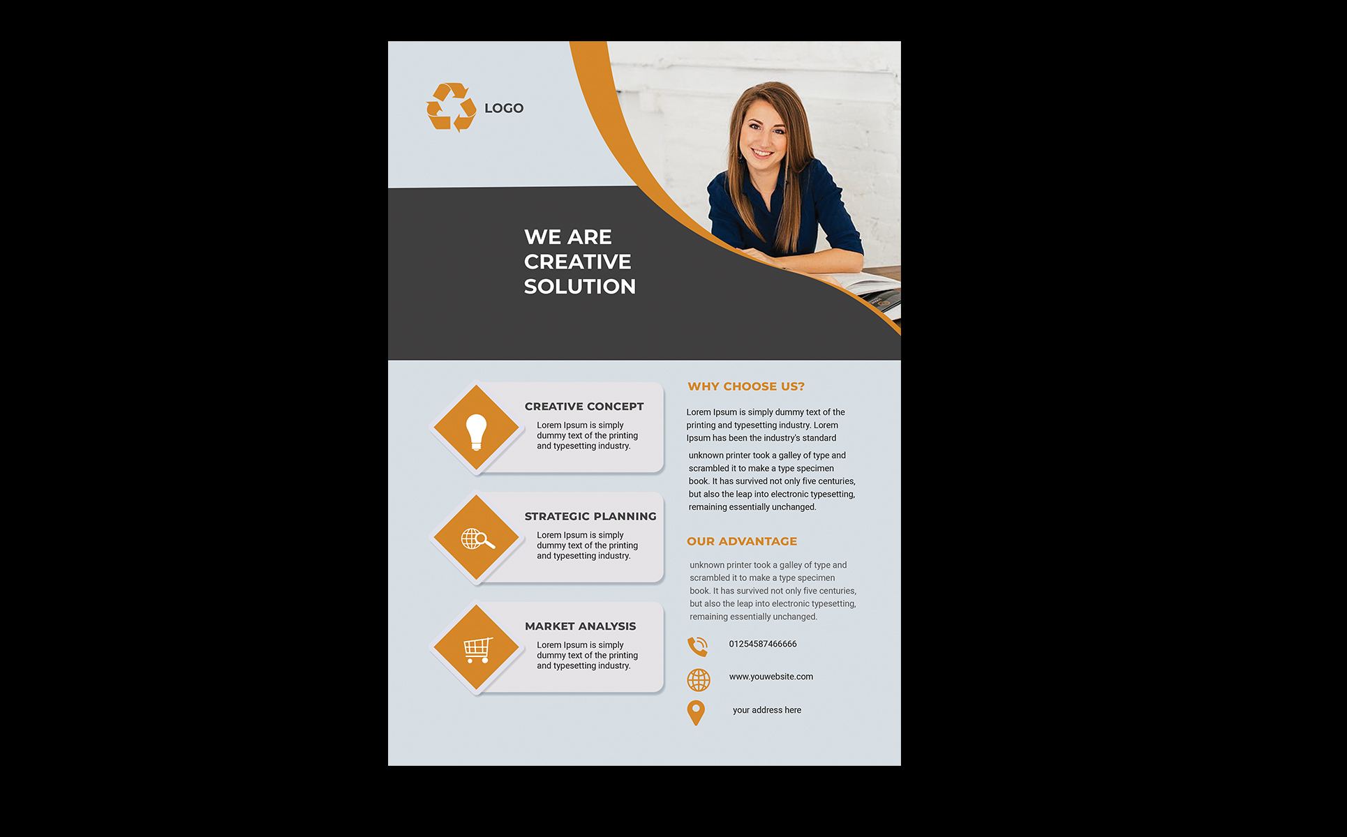 Download Фирменный стиль "Flyer - Corporate Identity Template" / Flyer - Corporate Identity Template - Фирменный стиль на тему графика ad,advertisement,business,clean,commerce,company,corporate,creative,elegant,flat,flyer,icon,idea,magazine,minimal,modern,multipurpose,photography,poster,print