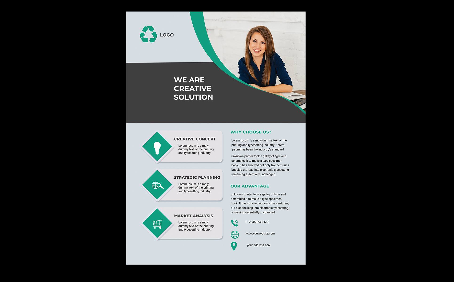 Download Фирменный стиль "Business Flyer | Poster | Advertising Design - Corporate Identity Template" / Business Flyer | Poster | Advertising Design - Corporate Identity Template - Фирменный стиль на тему графика ad,advertisement,business,clean,commerce,company,corporate,creative,elegant,flat,flyer,icon,idea,magazine,minimal,modern,multipurpose,photography,poster,print