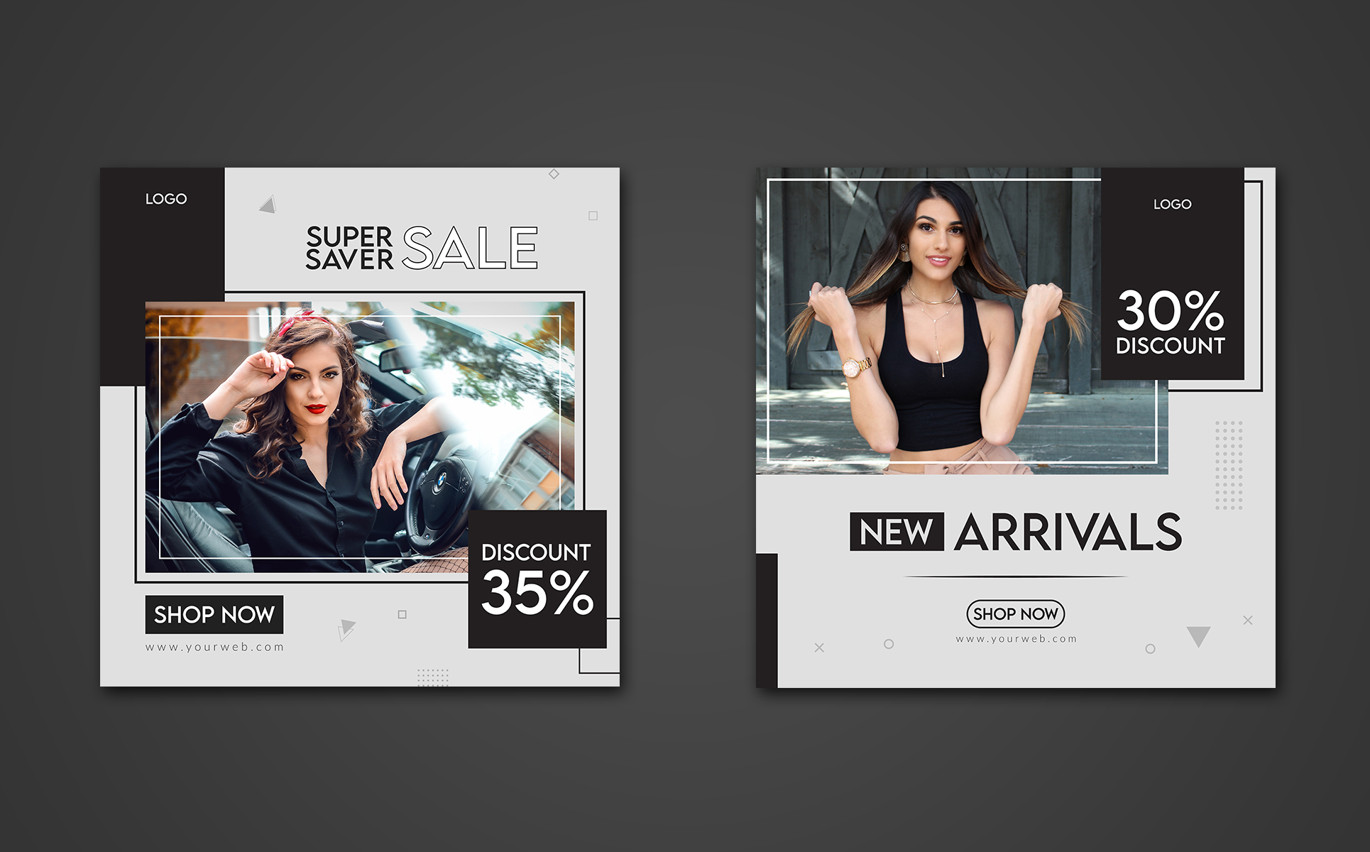 Download Шаблон для соцсетей "Post Template for Fashion for Social Media" / Post Template for Fashion for Social Media - Шаблон для соцсетей на тему графика fashion,web,vector,template,marketing,banner,abstract,background,social,media,modern,design,sale,set,frame,graphic,concept,poster