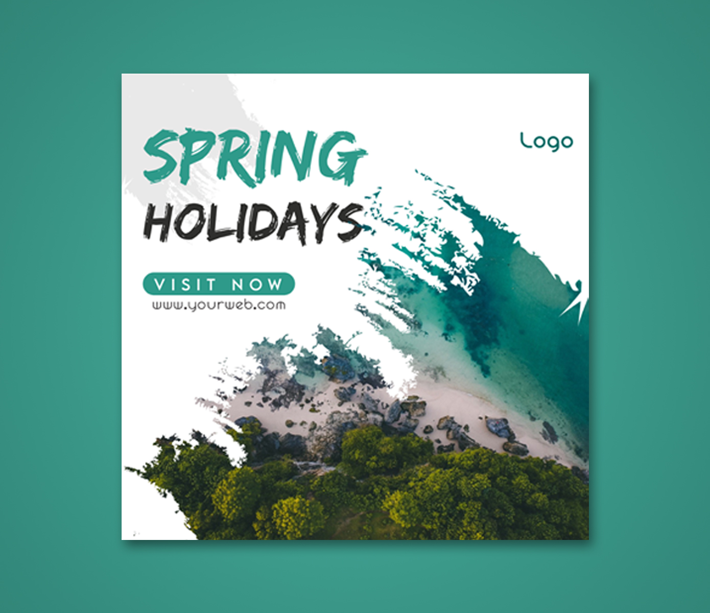 Download Шаблон для соцсетей "Banner for Travel & Vacation Social Media Template" / Banner for Travel & Vacation Social Media Template - Шаблон для соцсетей на тему графика travel,vector,banner,content,background,media,poster,design,social,flyer,template,advertising,abstract,vacation,instagram,square,graphic,web,promotion