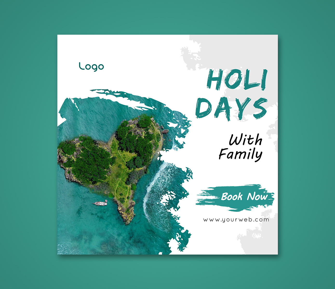 Download Шаблон для соцсетей "Banner for Travel & Vacation Social Media Template" / Banner for Travel & Vacation Social Media Template - Шаблон для соцсетей на тему графика travel,vector,banner,content,background,media,poster,design,social,flyer,template,advertising,abstract,vacation,instagram,square,graphic,web,promotion