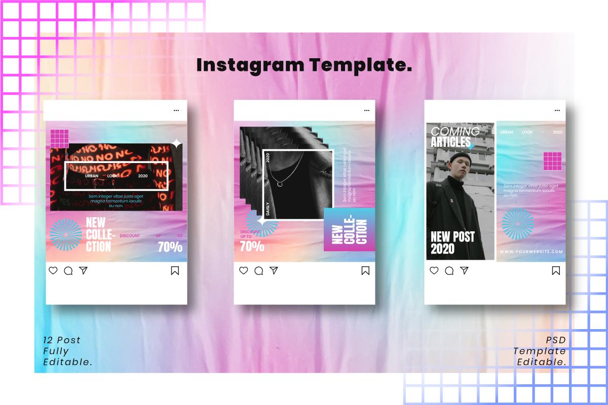 Download Шаблон для соцсетей "Mabel Social Media Template" / Mabel Social Media Template - Шаблон для соцсетей на тему графика graphic,template,urban,flyer,design,instagram,social,clean,store,multipurpose,form
