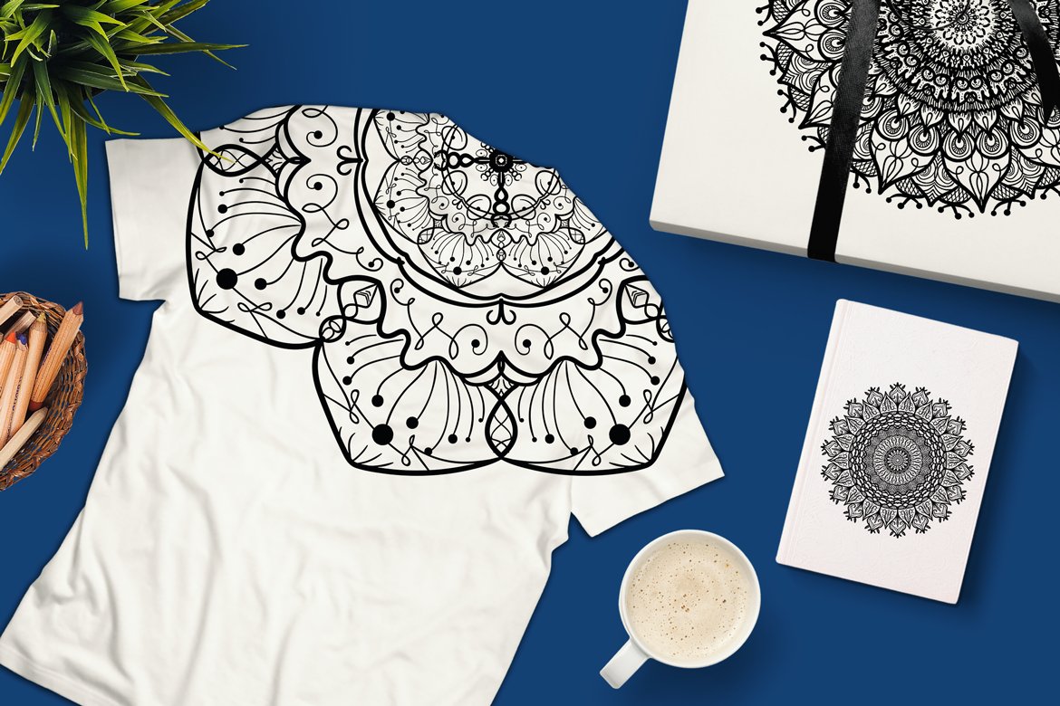 Download Vector "Mandala Collection - Vector Image" / Mandala Collection - Vector Image - Vector на тему графика vintage,design,template,retro,fashion,ornamental,vector,floral,boho,texture,fabric,round,art,tattoo,sun,hand,ornament,magic,decoration,yoga,flower,background,cloth,meditation,geometric,doodle