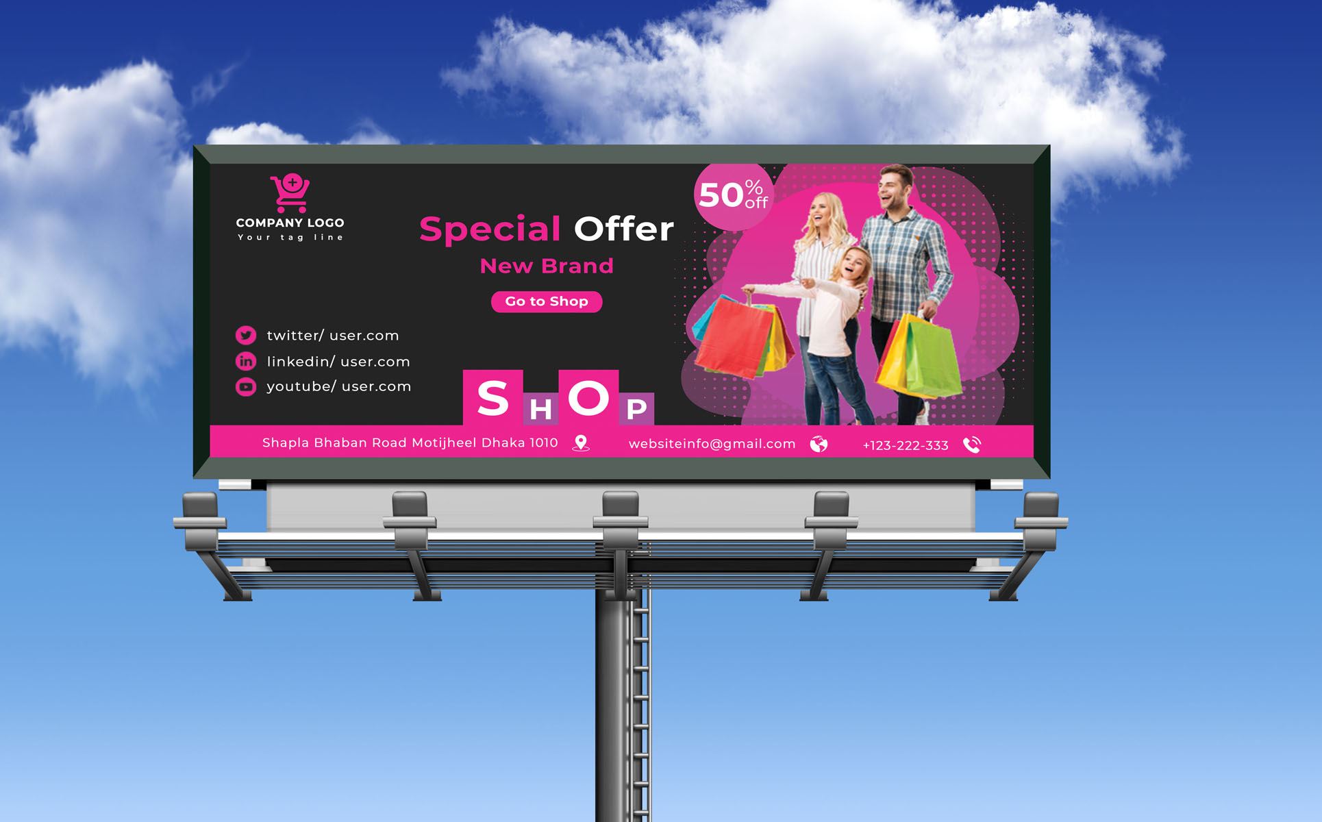 Download Фирменный стиль "Shopping Billboard - Corporate Identity Template" / Shopping Billboard - Corporate Identity Template - Фирменный стиль на тему графика act,ball,basketball,billboard,body,dance,dumbbell,feet,fitness,flyer,template,football,game,grafilker,house,play,professional,racer,roll-up,run