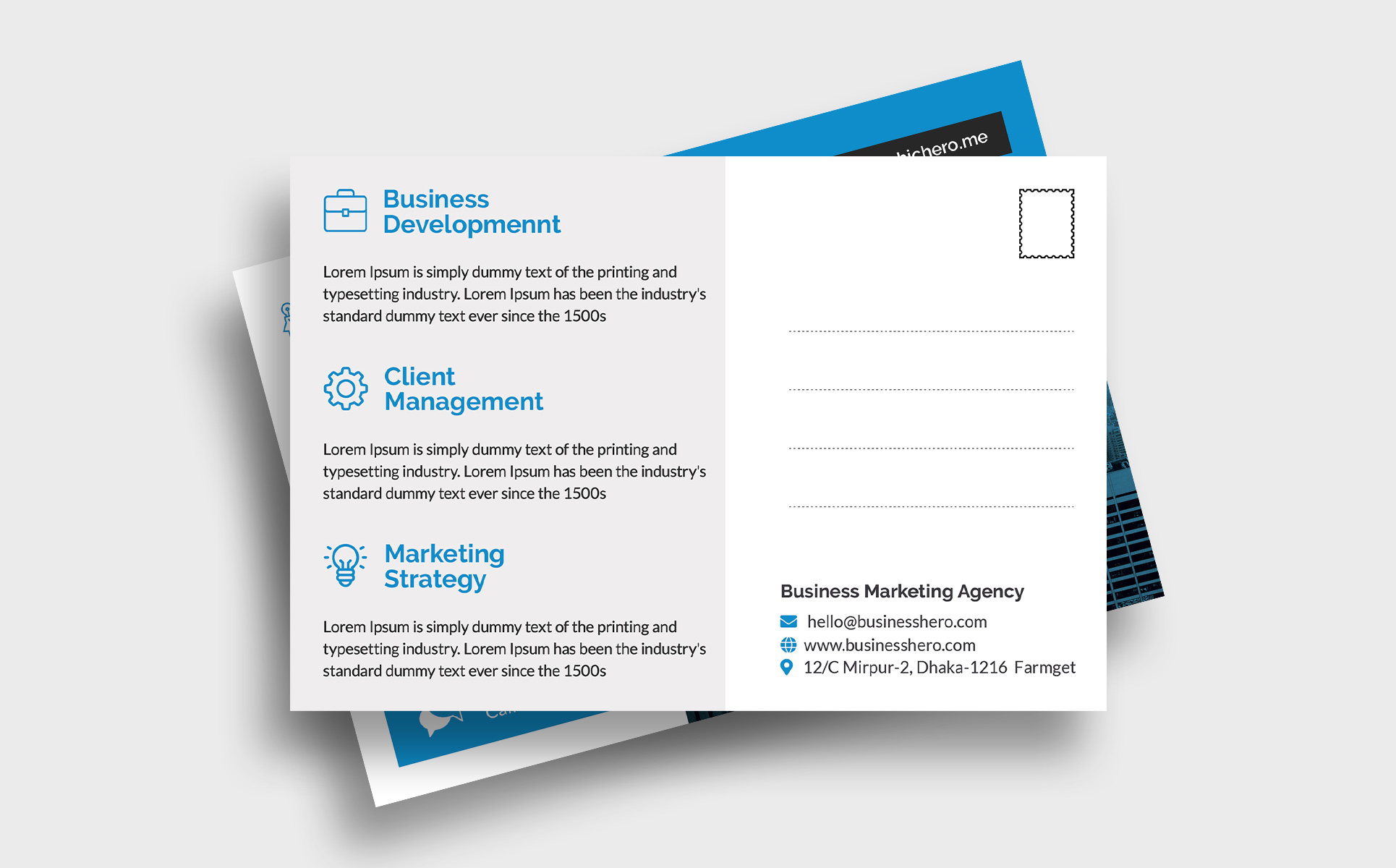 Download Фирменный стиль "Postcard - Corporate Identity Template" / Postcard - Corporate Identity Template - Фирменный стиль на тему графика advertisement,agency,business,business postcard,card,commercial,company,consultant,corporate postcard,financial,marketing,multipurpose,postcard,postcard template,professional,promotion,servic